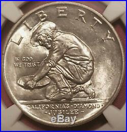 1925 S California Commemorative Half Dollar NGC MS 65 BLAST WHITE BEAUTIFUL COIN