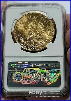 1926 MEXICO Gold 50 PESO NGC MS 63 Beautiful Lustrous! & Perfect Fresh Holder