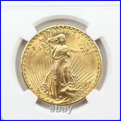 1927 Gold Saint Gaudens $20 NGC MS 65, Beautiful Luster