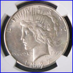 1927 Peace Dollar NGC MS 62 Beautiful Original Coin