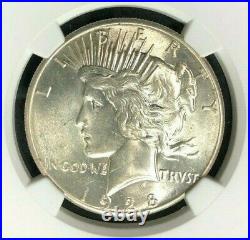 1928 Peace Silver Dollar Ngc Ms 61 Beautiful P. Q. Coin Ref#23-006