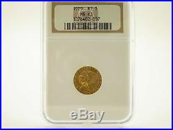 1929 $2.5 INDIAN QUARTER EAGLE GOLD COIN NGC Graded MS63 BEAUTY