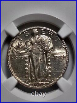 1930 P Standing Liberty Quarter Graded By Ngc Unc Details Nice Beautiful Coin