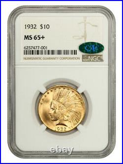 1932 $10 NGC/CAC MS65+ Beautiful Cartwheel Luster! Indian Eagle Gold Coin