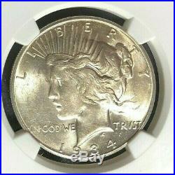 1934-s Peace Silver Dollar Ngc Au 58beautiful Coin Unbelievable Brutal Grade