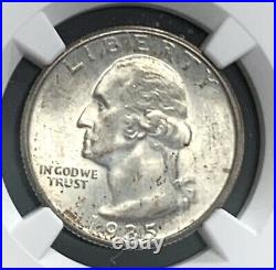 1935 D Washington Silver Quarter Ngc Ms66 Beautiful High Grade Coin