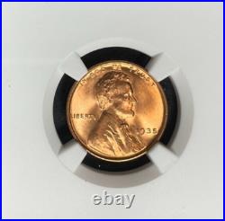 1935 Lincoln Wheat Cent Ngc Ms 67 Rd Beautiful Coin