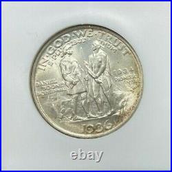 1936 Boone Commemorative Silver Half Dollarngc Ms65 Beautiful Coinref#77-014