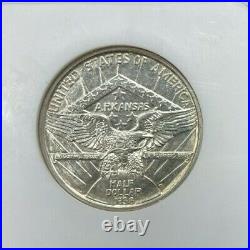 1938-d Arkansas Commemorative Silver Half Dollarngc Ms64beautiful Coin#88-007