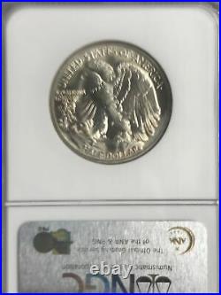 1939-d Ngc Ms66 Liberty Walking Half Dollar (beautiful Coin)