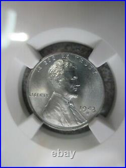 1943-s Steel Lincoln Wheat Cent Ngc Ms 68 Beautiful World War II 2 Coin Rare