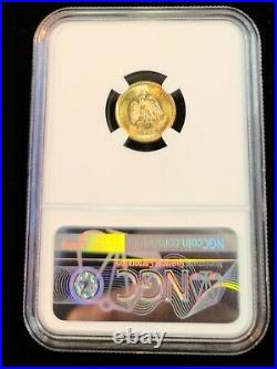 1945 Mexico Gold 2.5 Pesos G2.5p Restrike Ngc Ms 67 Pq Gem Bu Beautiful Coin