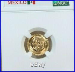 1945 Mexico Gold 2.5 Pesos Restrike Ngc Ms 66 High Grade Bright Gem Bu Beauty