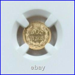 1945 Mexico Gold 2 Pesos G2p Restrike Ngc Ms 67 Beautiful Beastly Coin