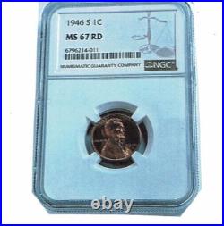 1946-s Lincoln Red Penny Ms 67 Ngc- Beautiful Coin