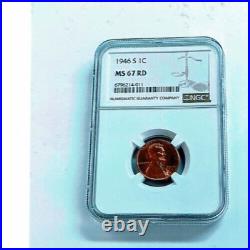 1946-s Lincoln Red Penny Ms 67 Ngc- Beautiful Coin