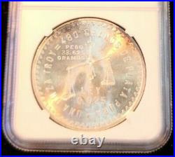 1949 Mexico Silver 1 Onza Ngc Ms 63 High Grade Key Coin Beautiful Toning