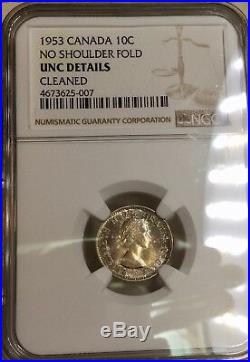 1953 Uncirculated Canada Mint Set Coins Beautiful Toning! NGC