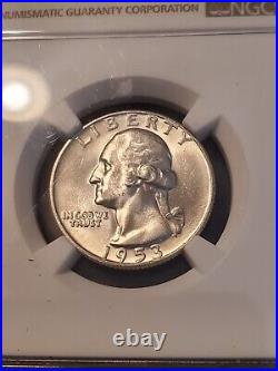1953 d over s Washington Quarter NGC Graded MS64 (RARE), beautiful coin