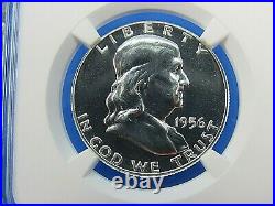 1955 P to 1963 P, 9-Coin Set, Franklin Half Dollar, NGC Pf 68 Beautiful Set
