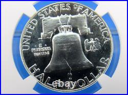 1955 to 1963 P, 9-Coin Set, Franklin Half Dollars NGC Pf 68 Beautiful M4