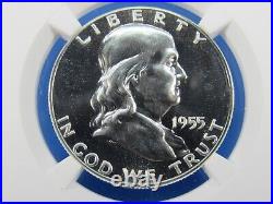 1955 to 1963 P, 9-Coin Set Franklin Half Dollars NGC Pf 68 Beautiful Set #B