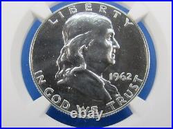 1955 to 1963 P, 9-Coin Set Franklin Half Dollars NGC Pf 68 Beautiful Set #B