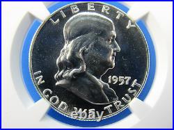 1955 to 1963 P, 9-Coin Set Franklin Half Dollars NGC Pf 68 Beautiful Set TB