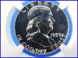 1955 to 1963 P, 9-Coin Set Franklin Half Dollars NGC Pf 68 Beautiful Set TD