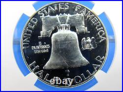 1955 to 1963 P, 9-Coin Set Franklin Half Dollars NGC Pf 68 Beautiful Set TE
