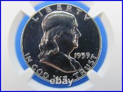 1955 to 1963 P, 9-Coin Set Franklin Half Dollars NGC Pf 68 Beautiful Set #c