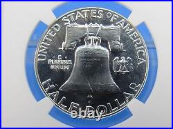 1955 to 1963 P, 9-Coin Set Franklin Half Dollars NGC Pf 69 Beautiful Set #A