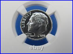 1955 to 1964 P, 10-Coin Set Roosevelt Dimes NGC Pf 69 Beautiful Set