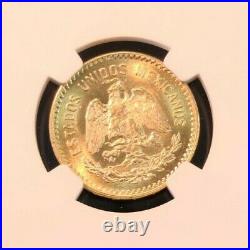 1959 Mexico Gold 10 Pesos G10p Restrike Hidalgo Ngc Ms 64 Stunning Bu Beautiful