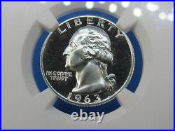 1963 P, Washington Quarter NGC Pf 69 Cameo Very Beautiful Coin