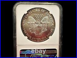 1986 American Silver Eagle NGC MS68 BEAUTIFUL NATURALLY TONED