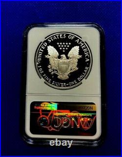 1986 S Silver Eagle Dollar Ngc Pf69 Ultra Cameo Signed John Mercanti Beautiful