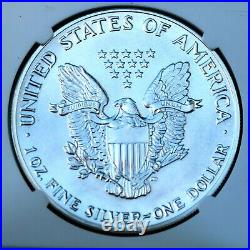 1987 American Silver Eagle $1 Dollar Bullion NGC MS70. Brown Label Beauty