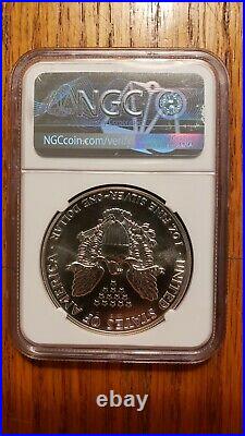 1988 MS70 American Silver Eagle NGC Brown Label Beautiful NO Spots