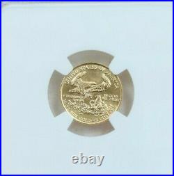 1989 American Gold Eagle 5 Dollars G$5 Ngc Ms 69 High Grade Beauty