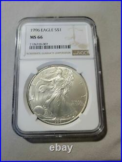 1996 Silver Eagle Doubled Die Obverse NGC MS66 beautiful coin
