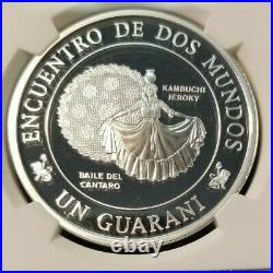 1997 Paraguay S1g Baile Del Cantaro Ngc Pf 69 Ultra Cameo Scarce Coin Beautiful
