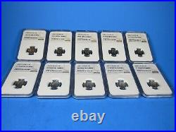 1999 to 2008 S, 10-Coins Silver Roosevelt Dimes NGC Pf 70 Ucam Beautiful Set