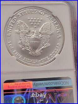 2003 American Silver Eagle Ngc Ms70 Edmund Moy Signed Beautiful Coin Low Pop