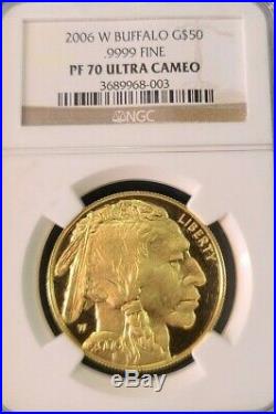 2006 W Buffalo Gold $50.9999 Fine Ngc Pf 70 Ultra Cameo Beautiful Perfection