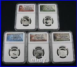 2010 2021 S Silver Proof Quarter Np 61 Coin Set With Reverse Proofs Ngc Pf 70