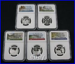 2010 2021 S Silver Proof Quarter Np 61 Coin Set With Reverse Proofs Ngc Pf 70