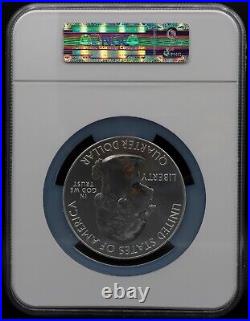 2010 5 oz Silver America The Beautiful Hot Springs Early Releases NGC MS 69