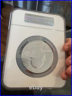 2010 ATB Mt Hood Oregon 5 Oz Silver MS68 Coin In Large NGC Holder