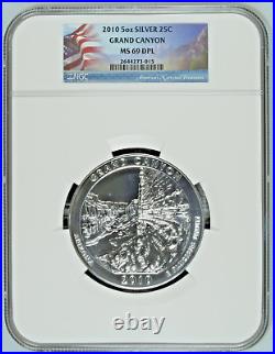 2010 Beautiful 5oz NGC MS69 DPL Super Rare No gimmick Label atb low pop Mirror